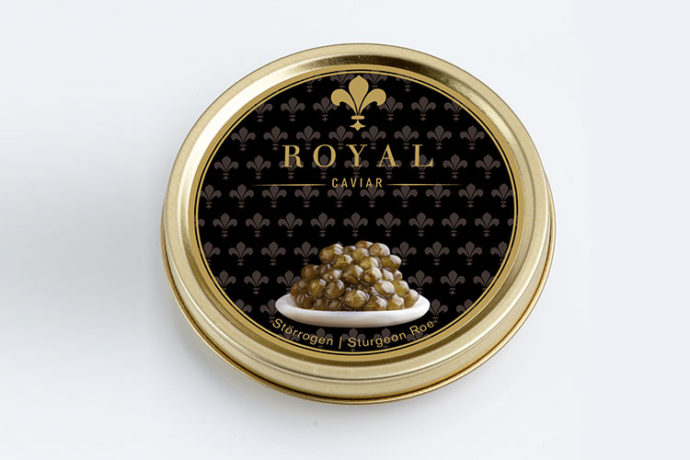 verschlossene Kaviardose von Royal Caviar