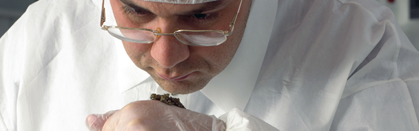 Kaviar Haus Royal Caviar mit Kaviarmeister Reza Korouji bei der Arbeit