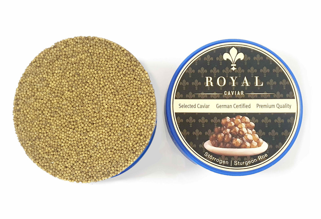 large tin of Royal Premium Gold Caviar for wholesale customers