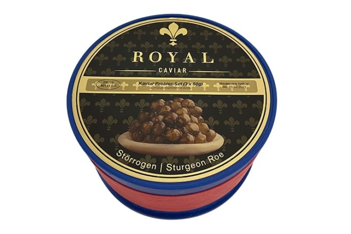 kaviar geschenkset in original kaviardose